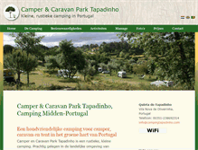 Tablet Screenshot of campingtapadinho.com